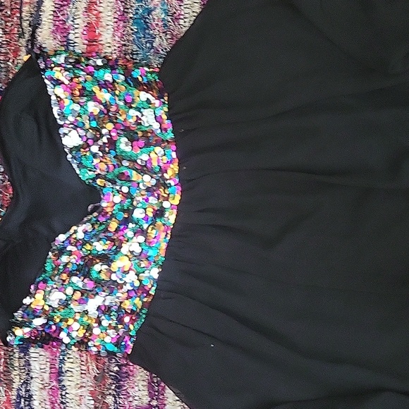 Womens strapless sequin dress - Picture 3 of 3
